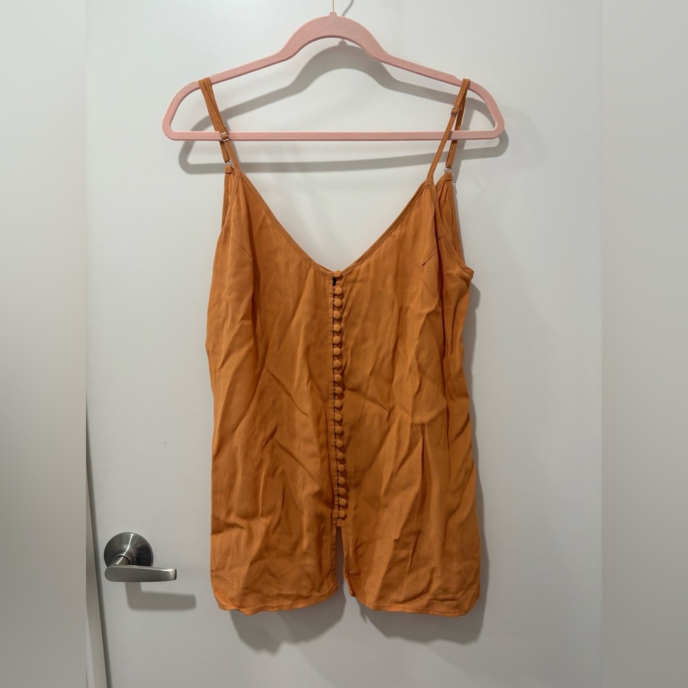 Knot Sisters Orange Camisole Top